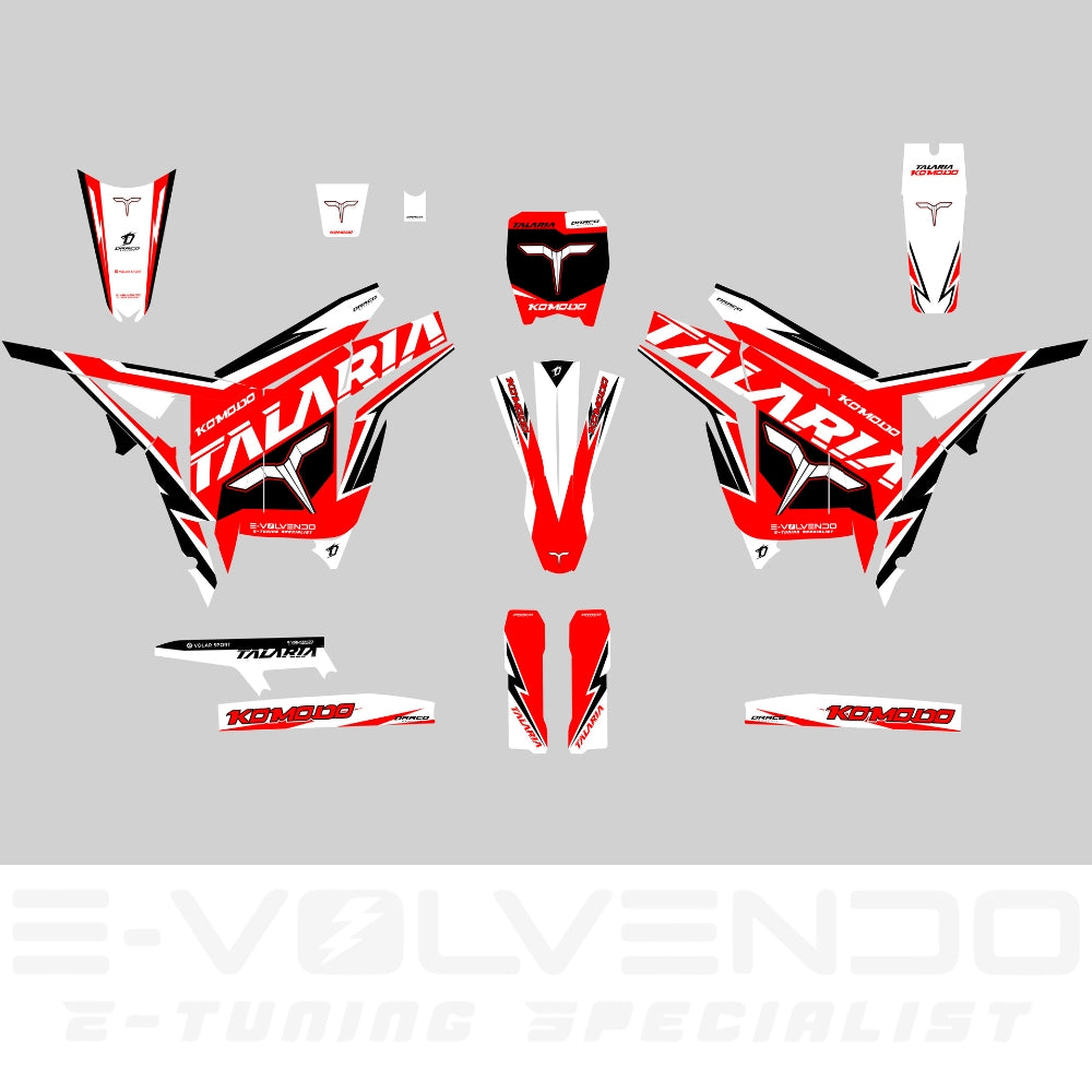 Kit adesivi Talaria Komodo - RED SPORT