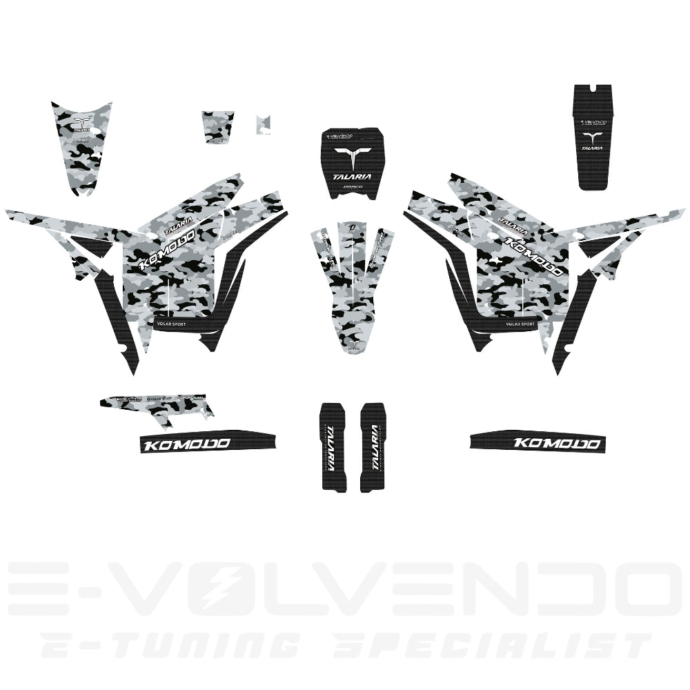 Kit adesivi Talaria Komodo - CAMO WHITE