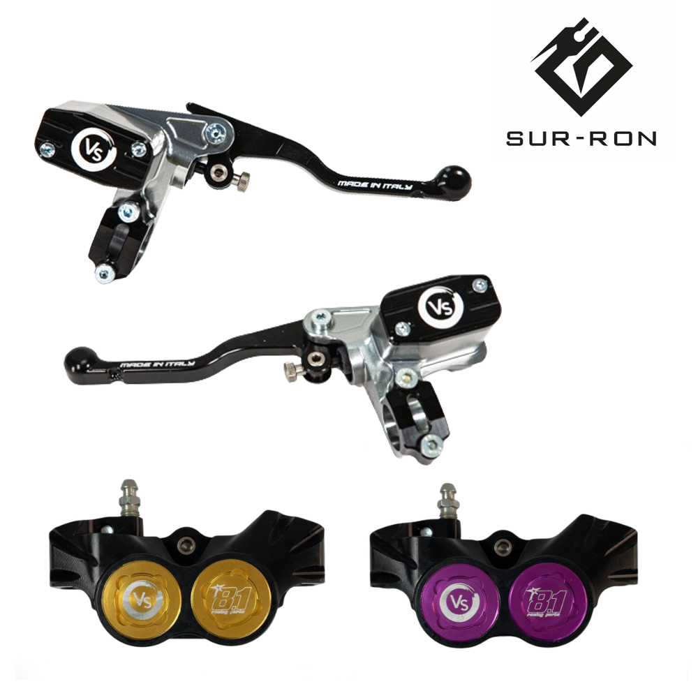 (SUR-RON) ENSEMBLE Système de Freinage Racing AVANT/ARRIÈRE 4 Pistons - VOLAR SPORT