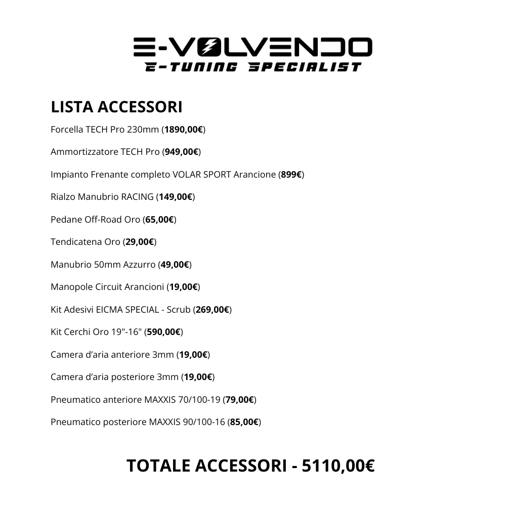 Talaria TL5500 MX (MX5) EICMA SPECIAL - Moto Démo