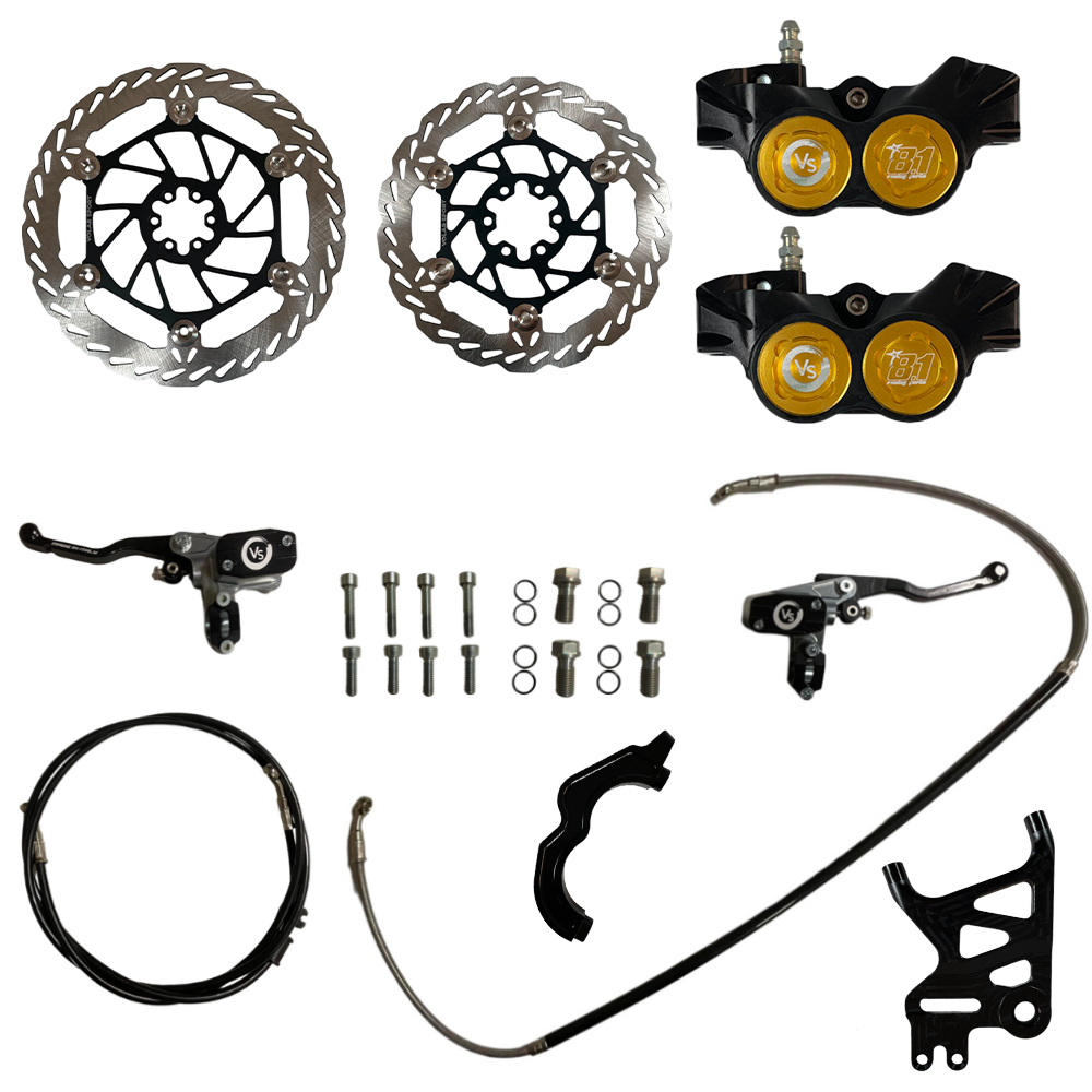 (TALARIA) ENSEMBLE Système de Freinage Racing AVANT/ARRIÈRE 4 Pistons - VOLAR SPORT