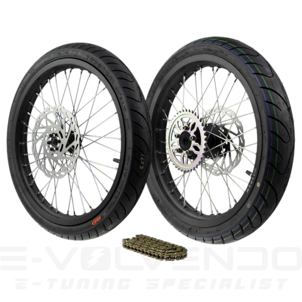 Set completo ruote 17" motard per Talaria Sting
