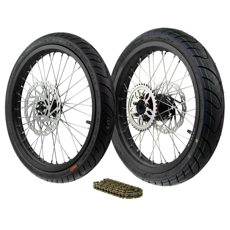 Jantes motardes 17" complètes pour Talaria Sting