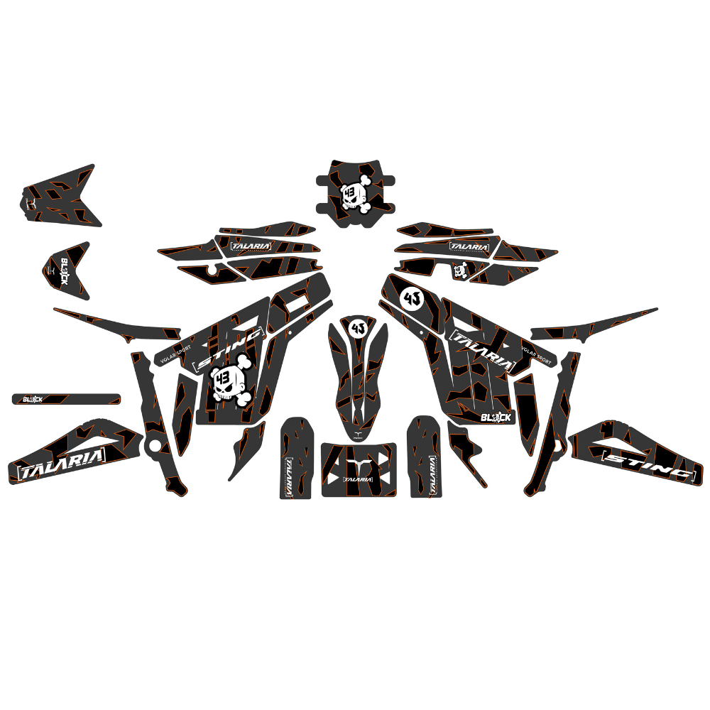 Kit de pegatinas Talaria Sting - KBlock Dark - VOLAR SPORT