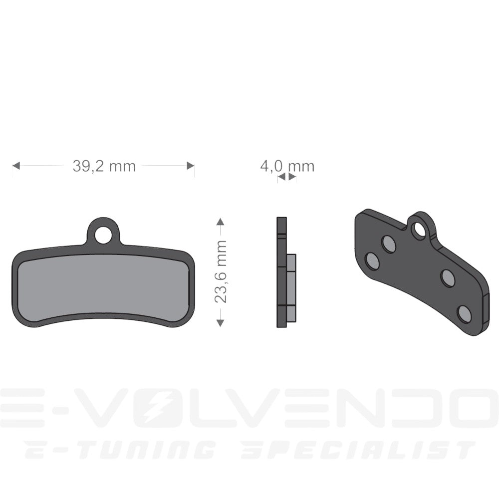 2 Paar Bremsbeläge TP-01E - VOLAR SPORT