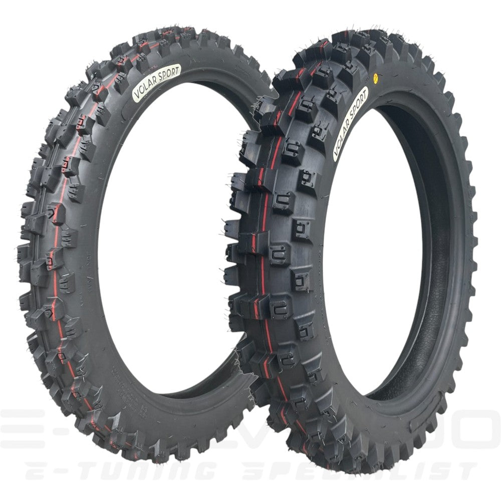 Coppia 70/100-19 ANTERIORE SOFT + 90/100-16 POSTERIORE SOFT - VOLAR SPORT
