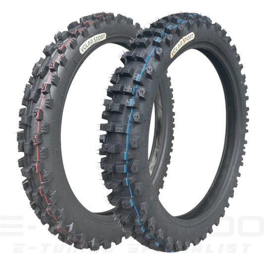 Coppia 70/100-19 ANTERIORE SOFT + 80/100-19 POSTERIORE MEDIUM - VOLAR SPORT