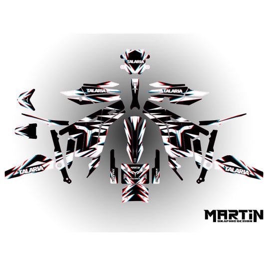 Kit de pegatinas Talaria MARTIN - GLITCH
