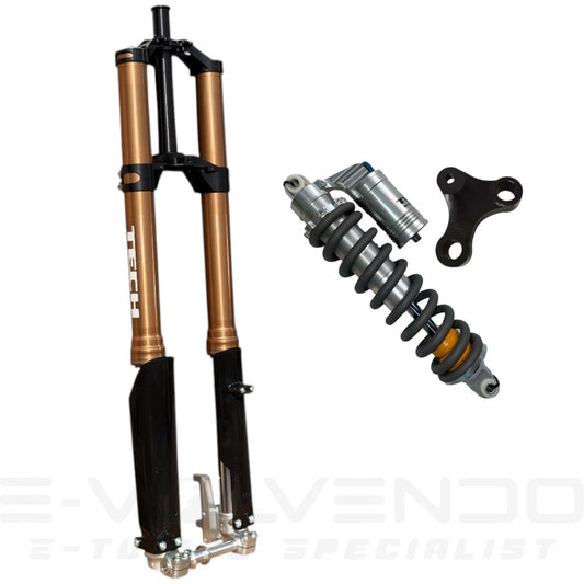 Forcella TECH 230mm Configurabile + Ammortizzatore TECH 230mm