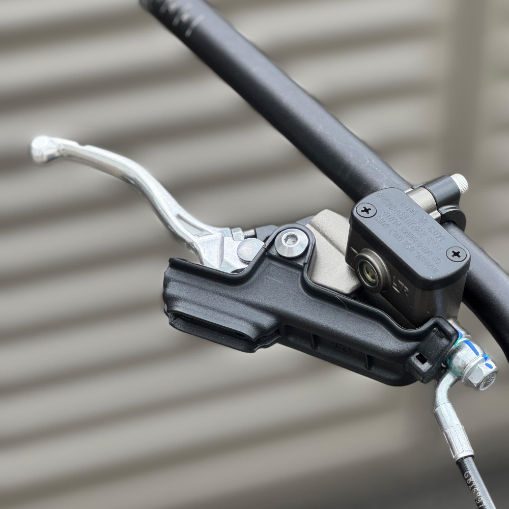Upgraded braking system derived from ULTRA-BEE (Talaria/Surron)