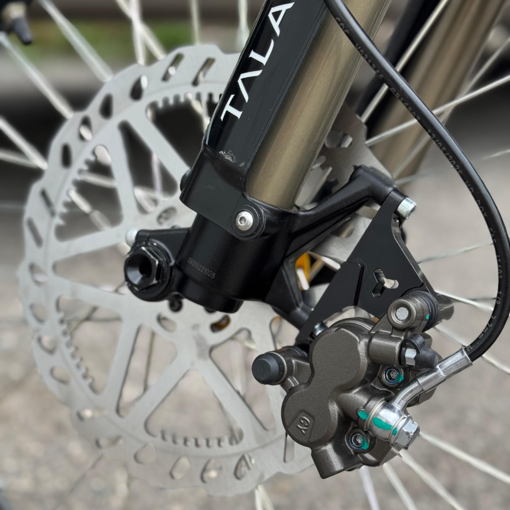 Upgraded braking system derived from ULTRA-BEE (Talaria/Surron)