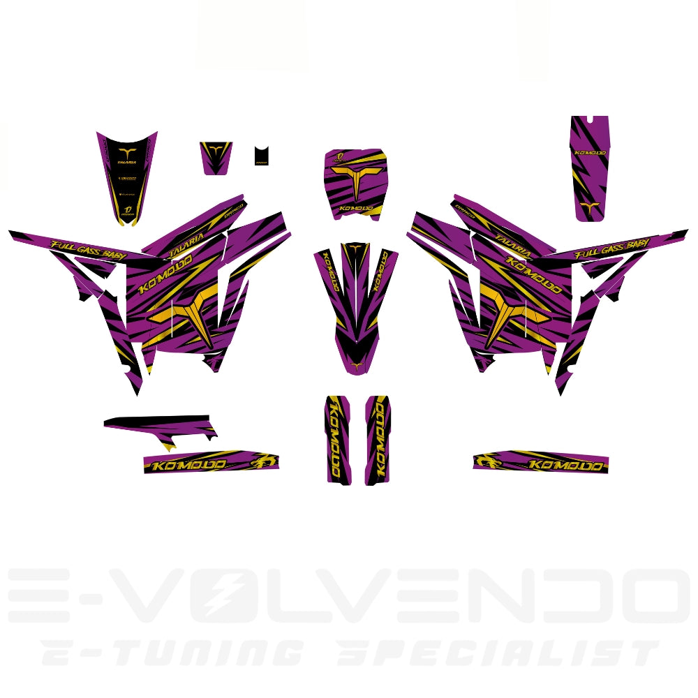 Kit adesivi Talaria Komodo EICMA PURPLE