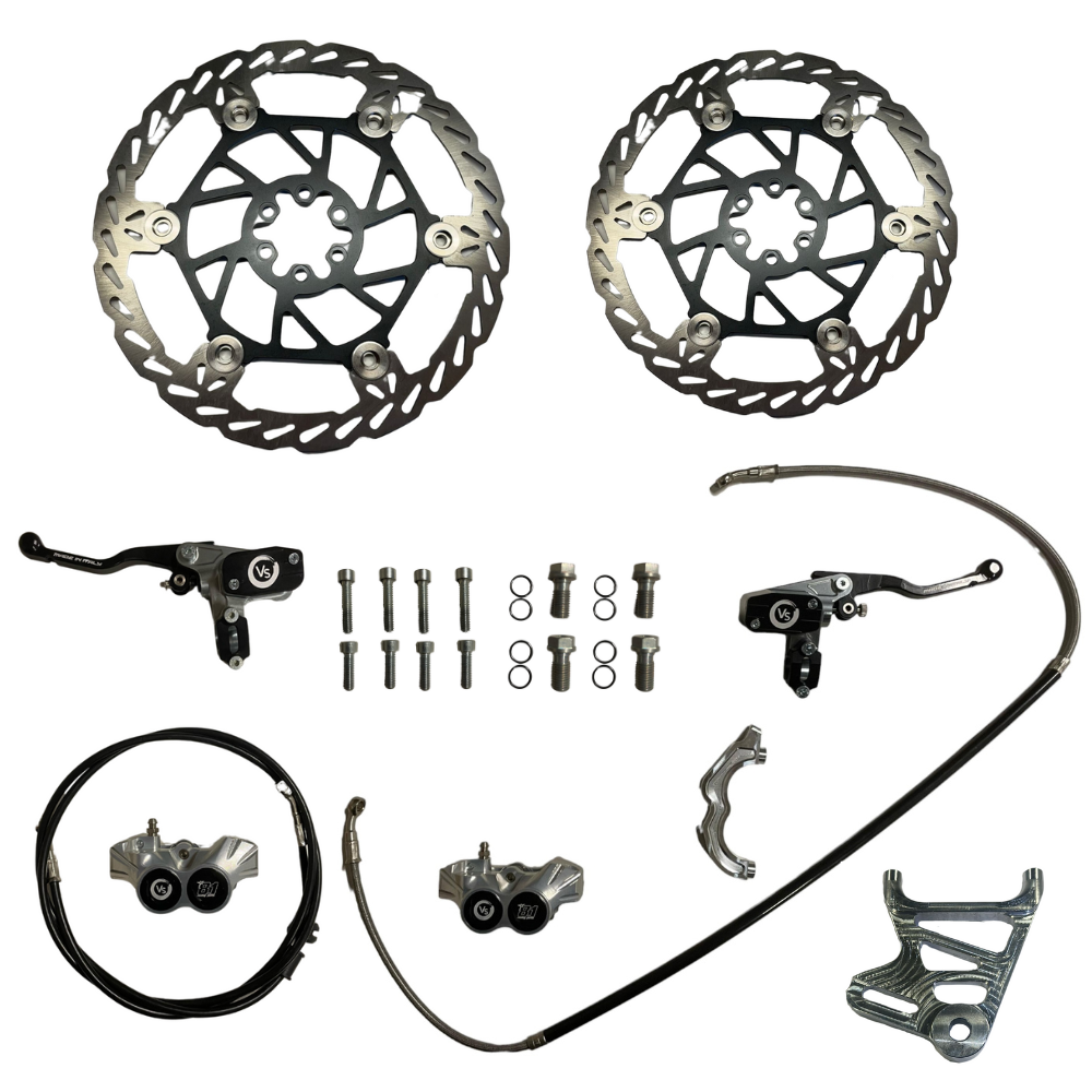(MTB) SET FRONT/REAR Racing Brake System 4 Pistons - VOLAR SPORT