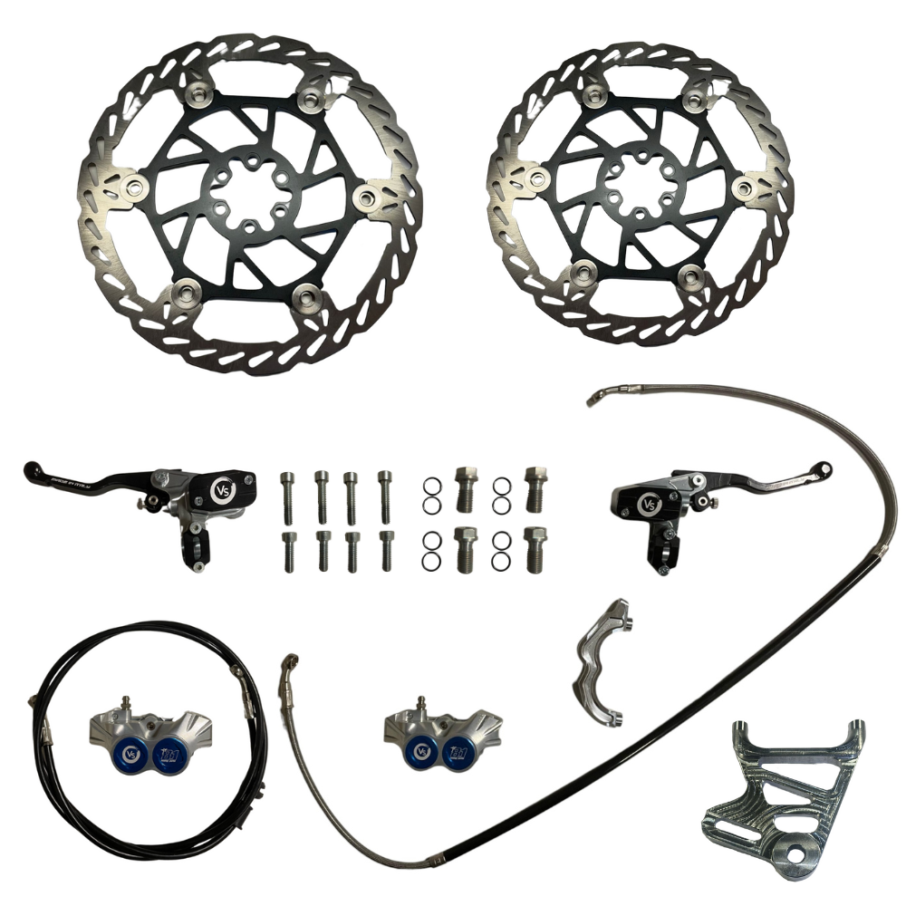 (MTB) SET FRONT/REAR Racing Brake System 4 Pistons - VOLAR SPORT