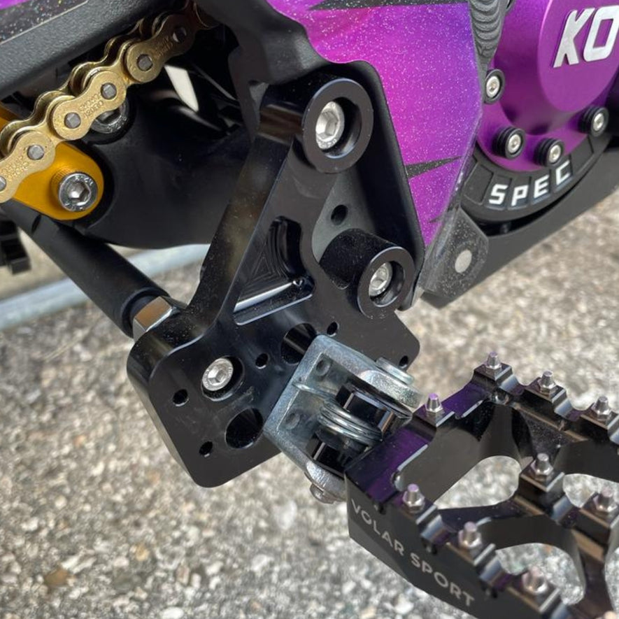 CNC adjustable footrest support kit - VOLAR SPORT