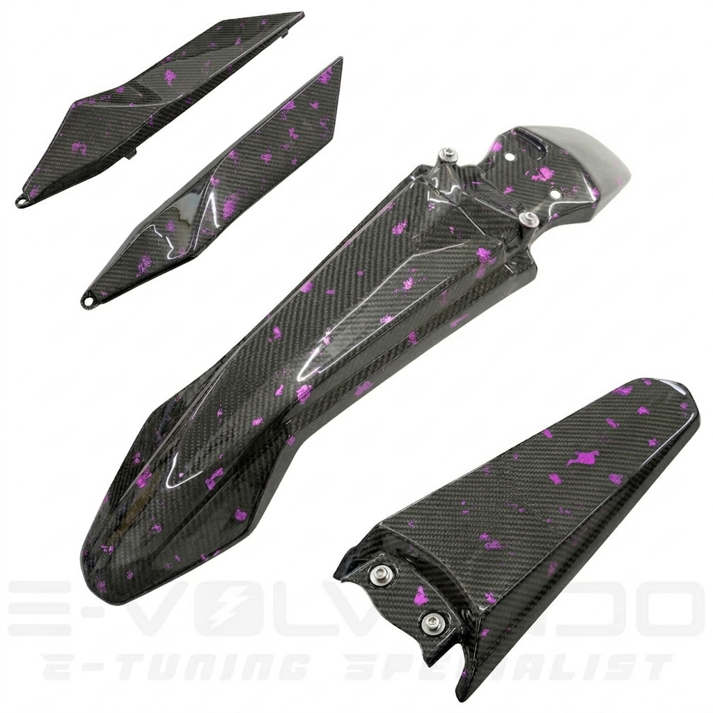 Kit plastiques TALARIA KOMODO - CARBONE