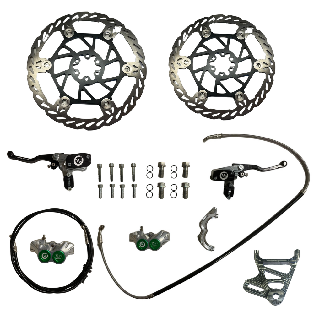 (MTB) SET FRONT/REAR Racing Brake System 4 Pistons - VOLAR SPORT