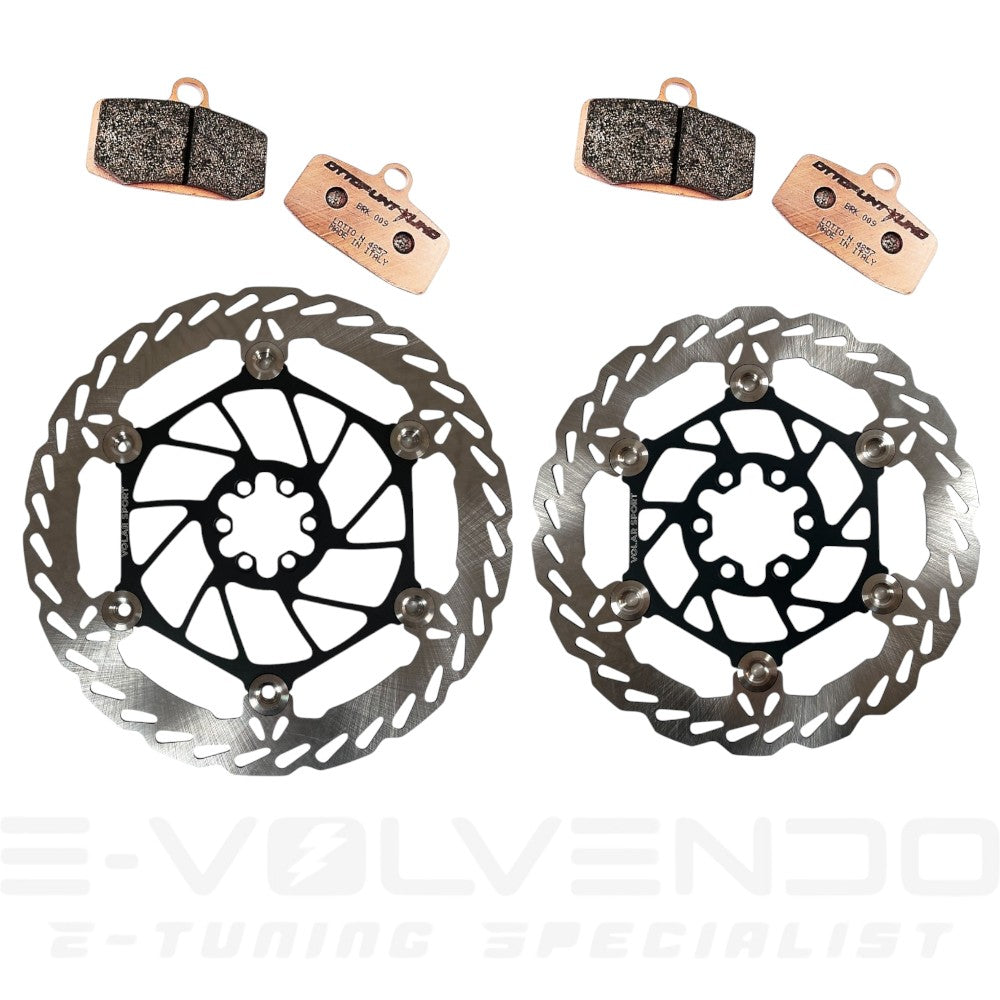(SUR-RON) Coppia Disco Freno ANTERIORE/POSTERIORE RACING - VOLAR SPORT