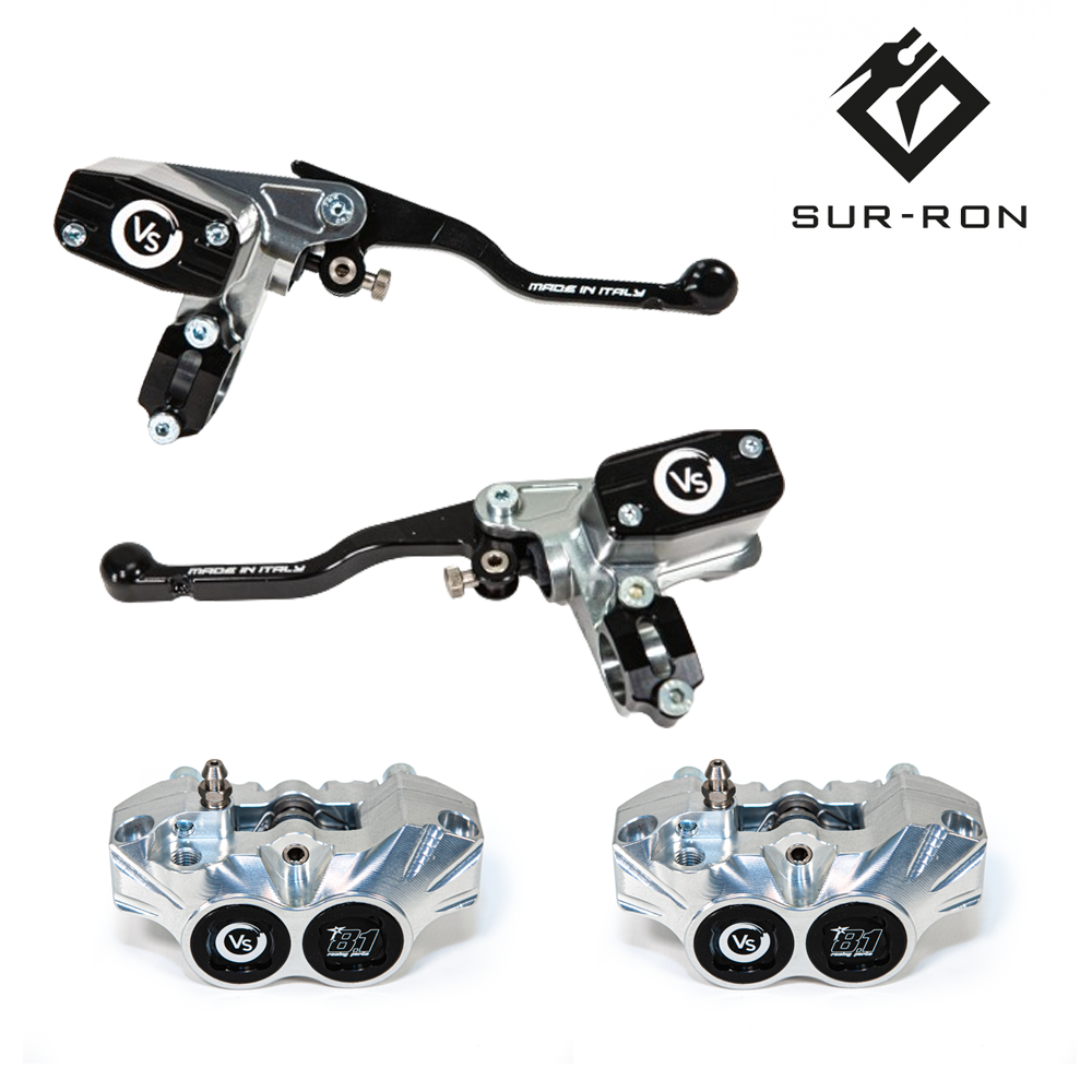 (MTB) SET FRONT/REAR Racing Brake System 4 Pistons - VOLAR SPORT